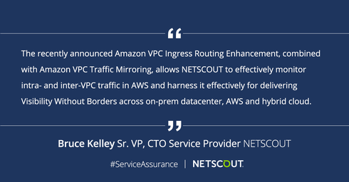 JohnnyDong19's tweet photo. #NETSCOUT harnesses Amazon VPC Ingress Routing enhancements for #SmartData intelligence. It’s important to develop a packet acquisition strategy across the hybrid cloud, including on-premises and cloud environments.  https://t.co/u76oFME1wv https://t.co/JHhfcAJvD3