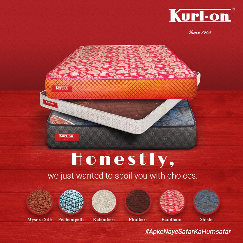 KurlonLimited's tweet photo. Have you checked out the latest range of special beds for the newlyweds? 

#ApkeNayeSafarKaHumsafar #BedsForNewlyweds #KurlonMattress #TheMattressOfIndia #Kurlon #WeddingMattress #MattressCollection #Kurlon https://t.co/6gPKonwkce