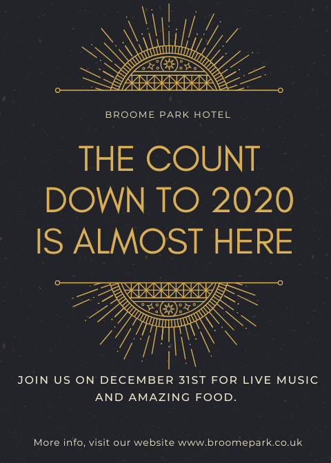 Broomeparkhotel's tweet photo. Still looking for something to do this New Years? Look no further we still have a few tickets for all those last minute party planners! 

All you have to do is email sales@broomepark.co.uk or call us on 01227831701 to reserve your spaces for your friends and family. https://t.co/VIZDfy77wx