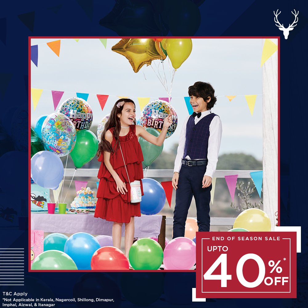 Let your kids feel the festive cheer with the Allen Solly End of Season Sale Get upto 50% off in Kid’s wear. T&amp;C Apply

#AllenSolly #AllenSollyEOSS #Sale #SeasonSale #EndOfSeason #EOSS #endofseasonsale

To shop: allensolly.com