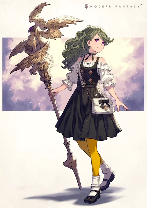 【モダンファンタジー+】まとめ
現代に少しだけファンタジーをプラスするというコンセプトのイラストです。
#ModernFantasyPlus 