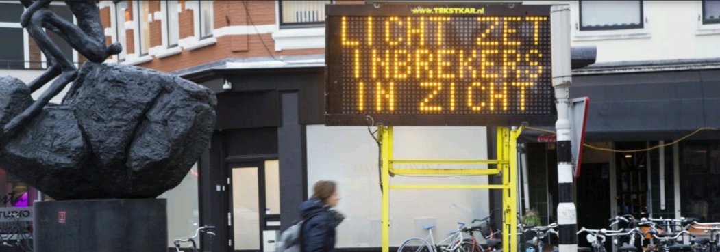 Deze matrixborden random in de openbare ruimte is paniekzaaierij. Ipv gelukkige kerstdagen of geniet van je dag, wordt iedereen gewezen op risico's, angst en negativiteit. 
Is effect op inbraak en effect op menselijk geluk gemeten hiervan?