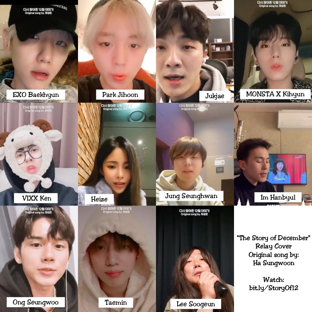 #다시_찾아온_12월의_이야기 #the_story_of_december Original song by #HASUNGWOON

💜💙💛

#하성운 #BAEKHYUN #ParkJihoon #Jukjae #Kihyun #Ken #Heize #JungSeunghwan #ImHanbyul #OngSeongWu #Taemin #LEETAEMIN #LeeSoogeun