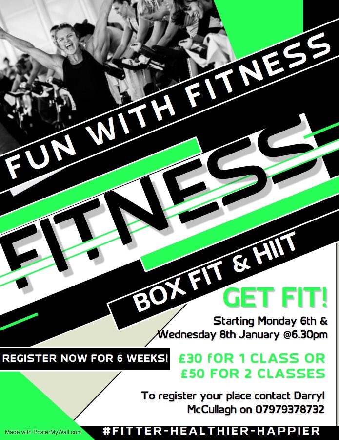 As we fast approach 2020 why not join us at Fun with Fitness for a healthier and more active approach to the New Year. #fitterhealthierhappier @greencastleGAA @GreencastlePS