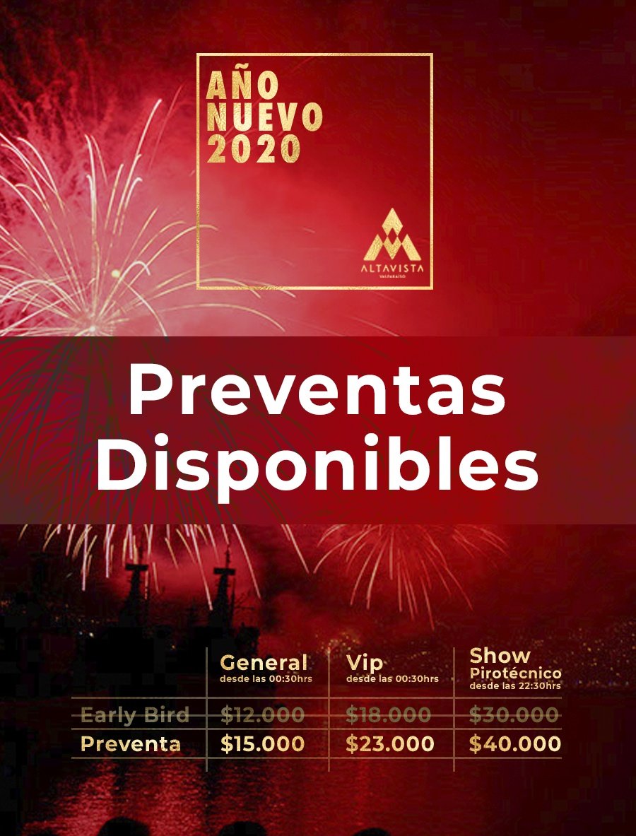 meroclub's tweet photo. ¡Año Nuevo 2020 en Valparaíso! 🍾🥂 preventas disponibles https://t.co/y5eeoCQbLl