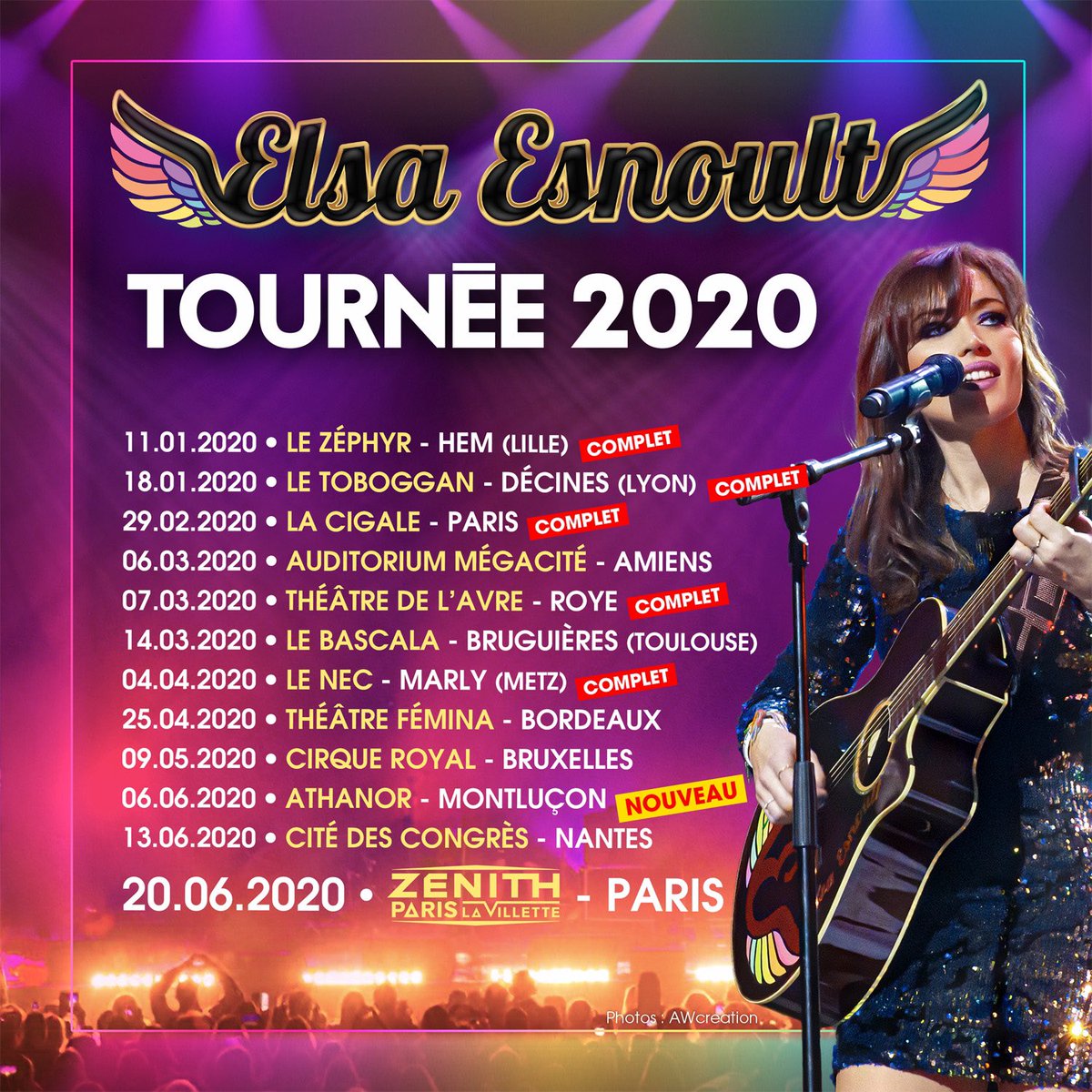 Elsa Esnoult Twitterren Quel Beau Cadeau De Voir Toutes Ces Dates Completes D Autres Nouvelles Dates De Concerts Arriveront Prochainement Je Me Rejouis Tellement De Demarrer Cette Tournee 2020 Avec