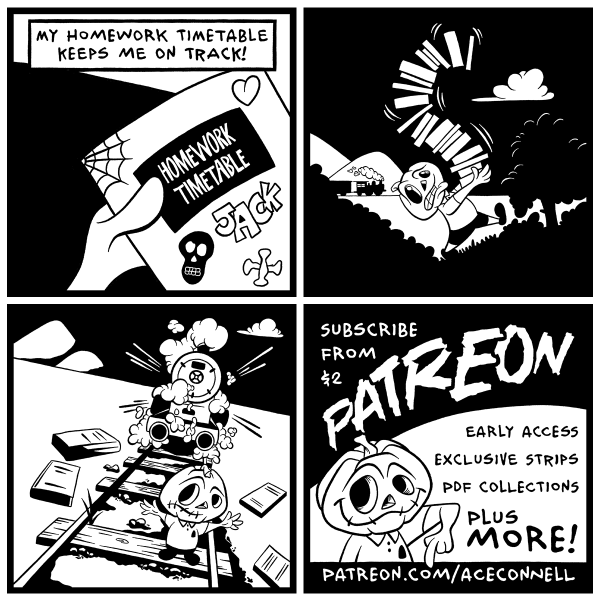 tikipopink's tweet photo. Sometimes homework just adds up and becomes a bit too much!
​
​ #webcomic #webcomics #funnycomic #comicstrip #spookycomic #homework #school #homeworkcomic #jacksblackfridays #jacksblackfriday https://t.co/RC6pR6ilzI
