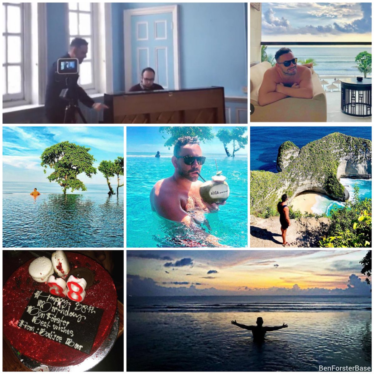 BenForsterBase's tweet photo. #BensBestBits in April there was a little bit of rehearsing for #MainMenOfMusicals and a whole lot of Bali, where @thebenforster celebrated his birthday in style!๐๐๐น #April https://t.co/hEoV9KRZ27