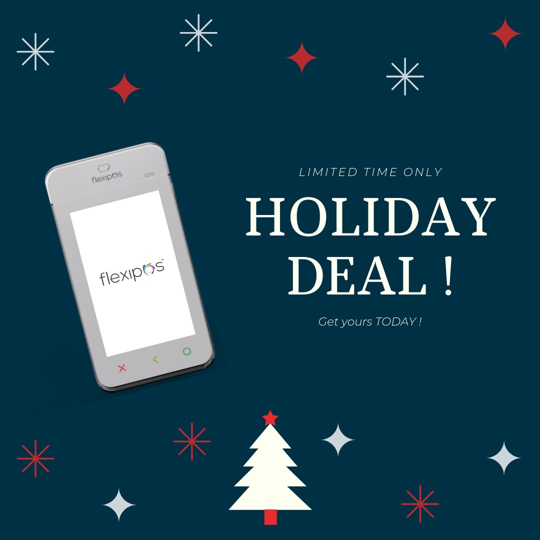 FlexiposUS's tweet photo. Ring in the new year with a new device! Contact us to find out how we can help your business flourish

#transactions #money #technology #business #entrepreneurs #newyears #holidaydeal #limitedtime #processpayments https://t.co/avhC1Ps5Wi