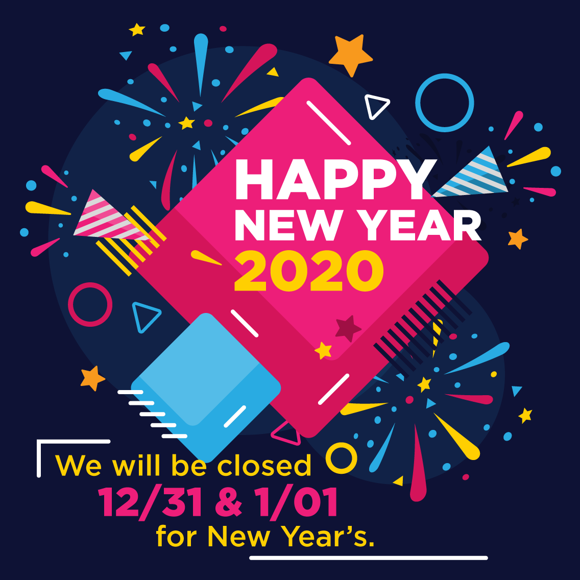 CETColor's tweet photo. CET Color will be closed for New Year's Eve &amp; New Year's Day.

Hope everyone had a wonderful 2019!!! https://t.co/92rXBxkYcb