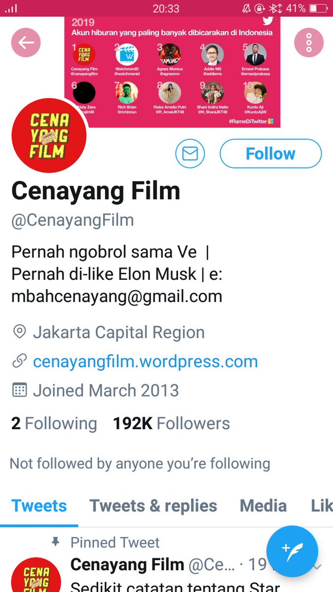tekotekdikali's tweet photo. @CenayangFilm Lgsng diganti bio ny ngakak msh gk nyangkah sih si elon ngelike post indo https://t.co/Zh9QD6BfRT