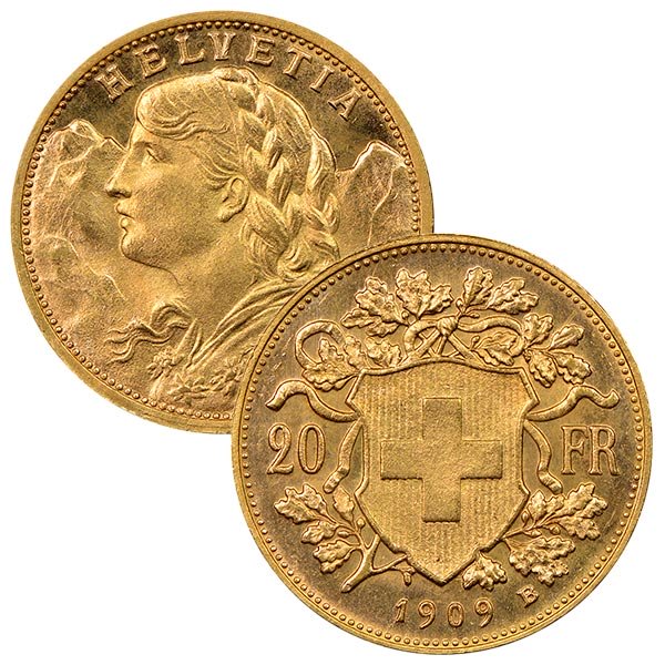 20 Swiss Franc Gold Coin 20 Swiss Franc Gold Coin