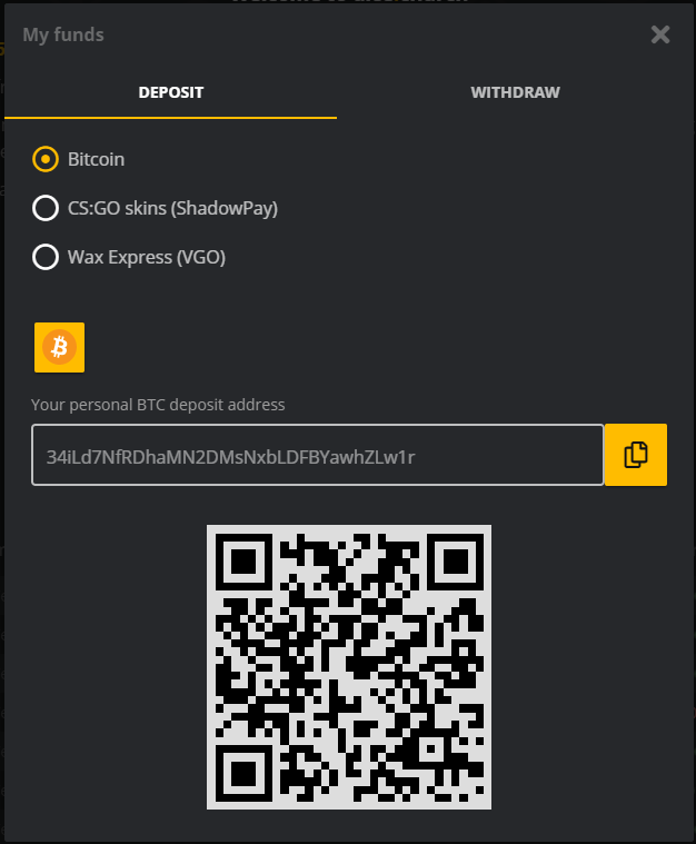 DiceChurch's tweet photo. Say hello to Bitcoin - our first crypto currency. 
Instant deposit feature will add funds to your account in seconds. 😍 https://t.co/t5PoeXJO1s