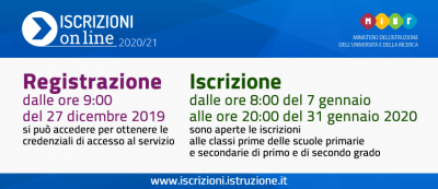 Iscrizioni on line a. s. 2020/2021