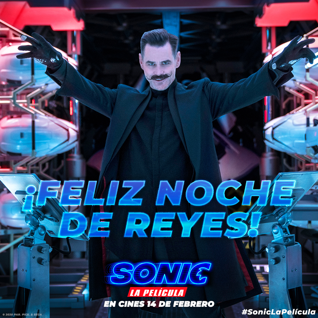 paramount_spain's tweet photo. ¡Robotnik os desea Feliz #NocheDeReyes! #SonicLaPelícula, en cines 14 de febrero. https://t.co/REWl73f8s7