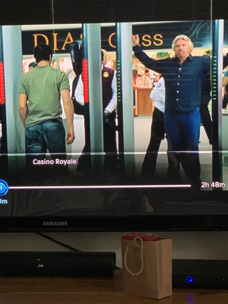 Who knew <a href="/richardbranson/">Richard Branson</a> was in Casino Royale?? Probs old news but I never knew!