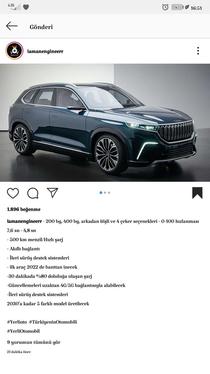 Vatana millete hayırlı olsun inşallah #,TOGG2022