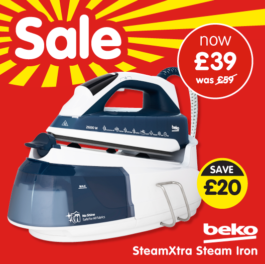 bmstores's tweet photo. Ready to iron out the mistakes of 2019? This brilliant @BekoUK steam iron is perfect for it!
It helps generate the steam needed to iron out those tough creases; and you can save a massive £20 in our #BMSale!
WHO needs to pick this up?! https://t.co/gGQZN2INTX