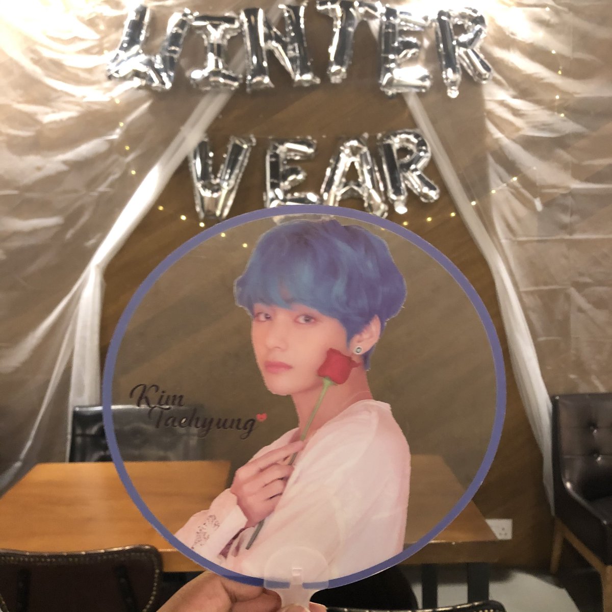 kimvantae_sg's tweet photo. #WinterVear is ready 🐻 For the first few of those who purchase the Special Set, just let the counter know, and you’ll get the fan! See you all tomorrow 💜 https://t.co/6SndtasHwA