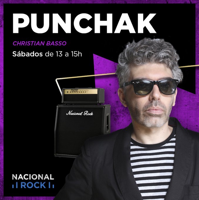 NacionalRock937's tweet photo. [AIRE] De 13 a 15 escuchá 
@punchakradio con @christianbassok por https://t.co/oiS86C4wP3 https://t.co/4whjPmPyZY