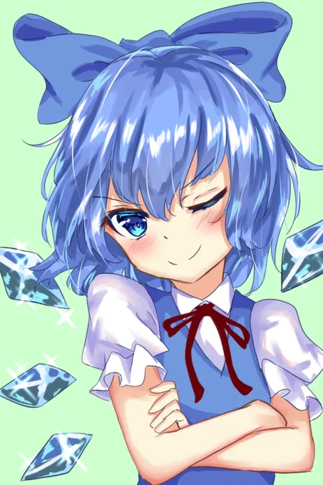 「あたいの凄さが分かったかっ!」
#深夜の真剣お絵描き60分一本勝負
#チルノ 