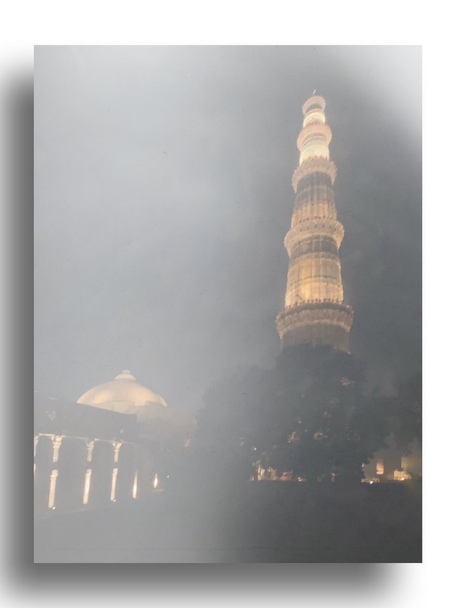 Syedmohammadqasim On Twitter Message Of Qutub Minar On A Winter