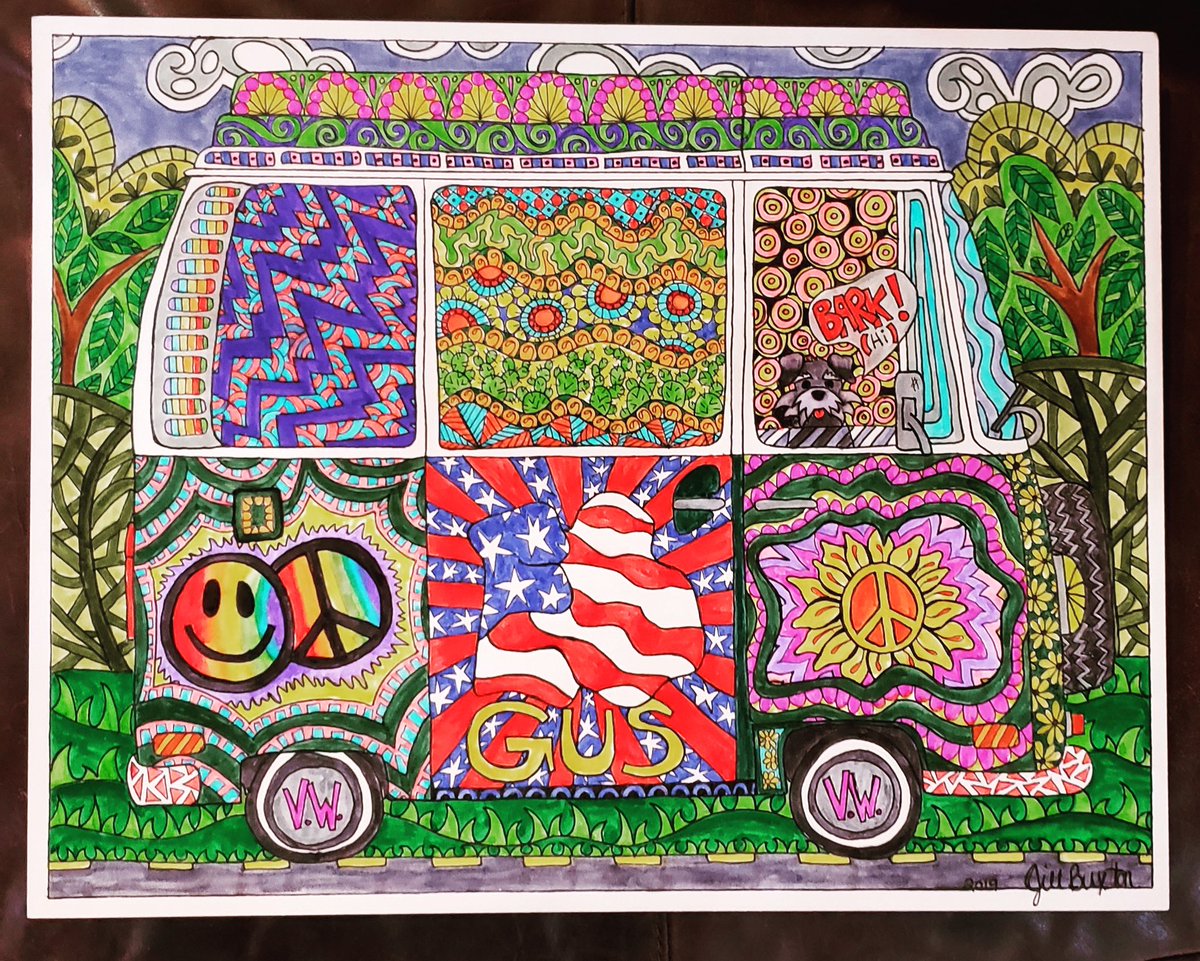 LuLuSmiles1's tweet photo. Custom art made for my friend Gus!! ❤️ Love the doodle bus!! 
 #vw #lulusmiles1974 #volkswagen #vwbus #campervan #camper #notallwhowanderarelost #vwkombi #vwt2 #aircooled #kombi #travel #ontheroad  #vanlife #traveltogether #justdrive #roadtrip #vanagon #vwvan #adventure https://t.co/ojFYOLmDqo
