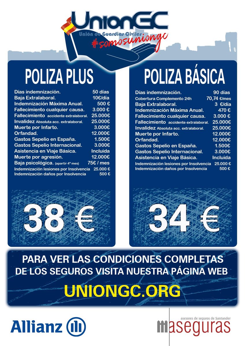 VaronaBajo's tweet photo. Nuevos Seguros de Baja Medica para 2020 , consulta tu póliza , y si no eres aún de Uniongc  no esperes más únete a nosotros y escoge el tuyo .
#somosuniongc 
#diseñandoelfuturo https://t.co/QqliDwG31j