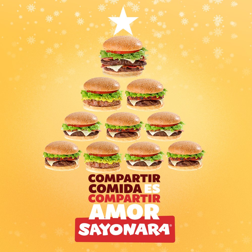 En navidad se regala amor, felicidad, comida y buena energía. Toma la iniciativa y comparte esa felicidad con alguien que lo necesite.🍔🌭🍟
#sayonara #sayofans #pereira #domicilios #comidadeliciosa  #hamburguesa #FelizViernesATodos #NavidadEnFamilia  #navidadensayo #manizales