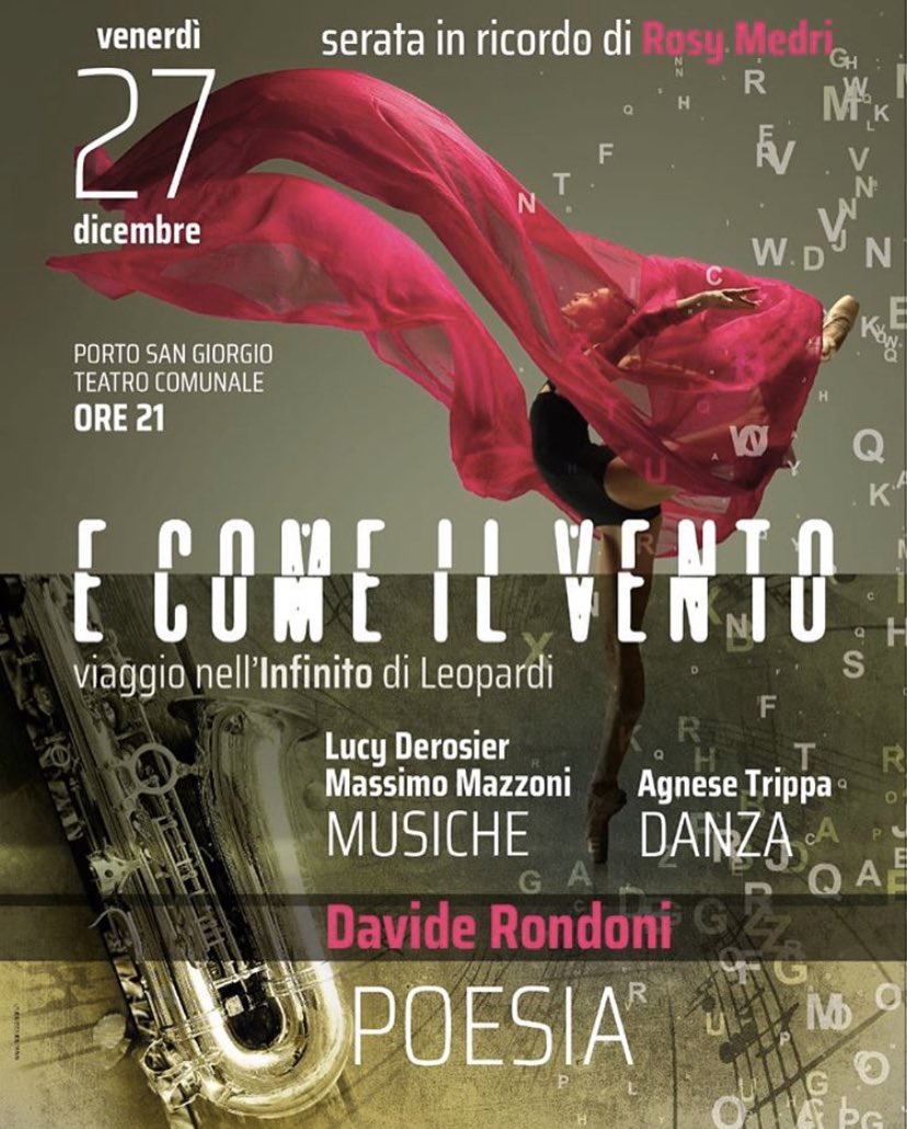InfinitoDue100's tweet photo. Questa sera al teatro di Porto San Giorgio con @Daviderond e #AgneseTrippa! #infinito200 #27dicembre #ecomeilvento @FaziEditore https://t.co/nASx0h9Gtp
