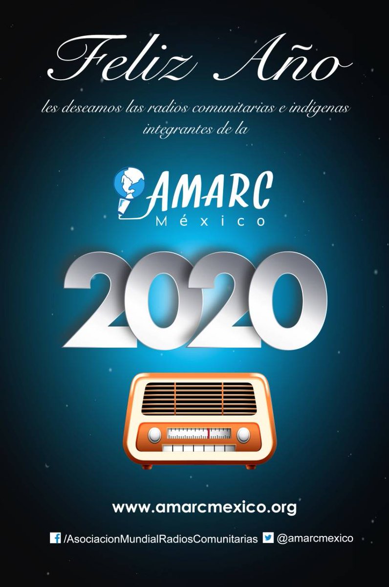 amarcmexico's tweet photo. ¡FELIZ AÑO  2020! #AMARCMEXICO  #FelizAño2020 https://t.co/tovIP9s1gQ