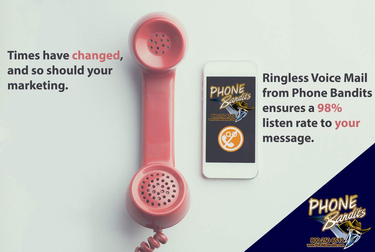 Imagine 98% of your marketing messages being heard. What would that do for sales? Call us today to learn how Ringless Voicemail can increase sales overnight 800-250-6512 #marketing #advertising