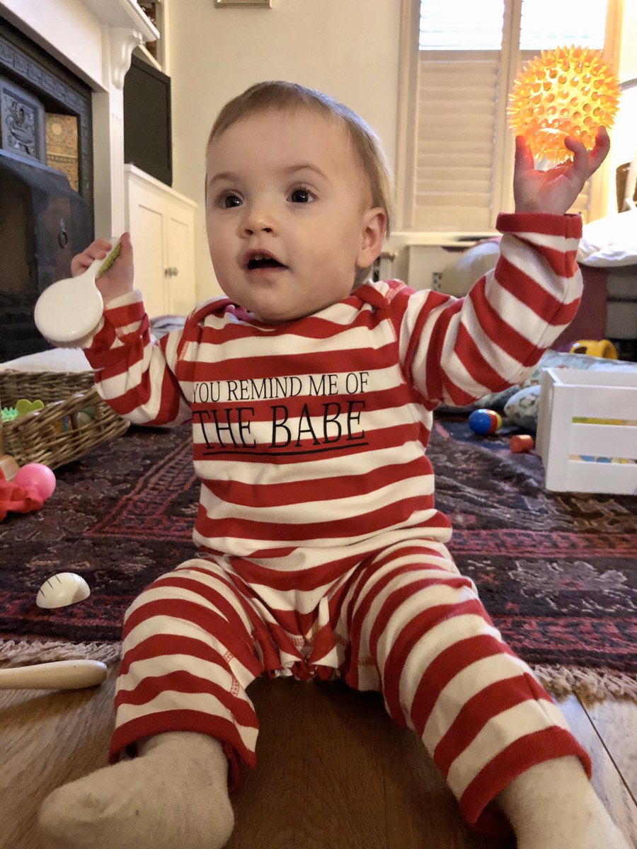 SMCoulombeau's tweet photo. Auntie @ruth_mather has excelled herself in the present stakes. Entirely worth breaking my general ‘no writing on babygros’ rule for this one. #WhatBabe https://t.co/GmjI3kocIR