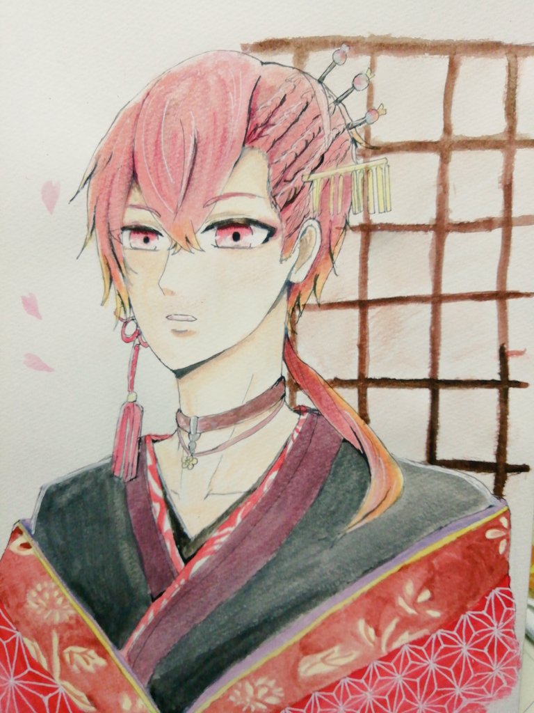 咲玖 春ツ衣装のさかたん 花魁衣装カッコよすぎ となりの坂田 イラスト