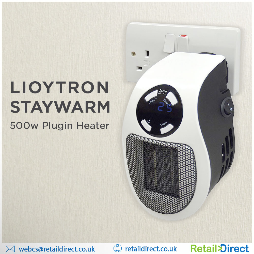 Beat the winter woes with the safe and premium quality Lloytron Staywarm plugin heater and give your room an extra boost to keep things warm and toasty. Now only £19.11! 
bit.ly/3734pcp

#RetailDirect #WinterEssentials #Heater #Sale