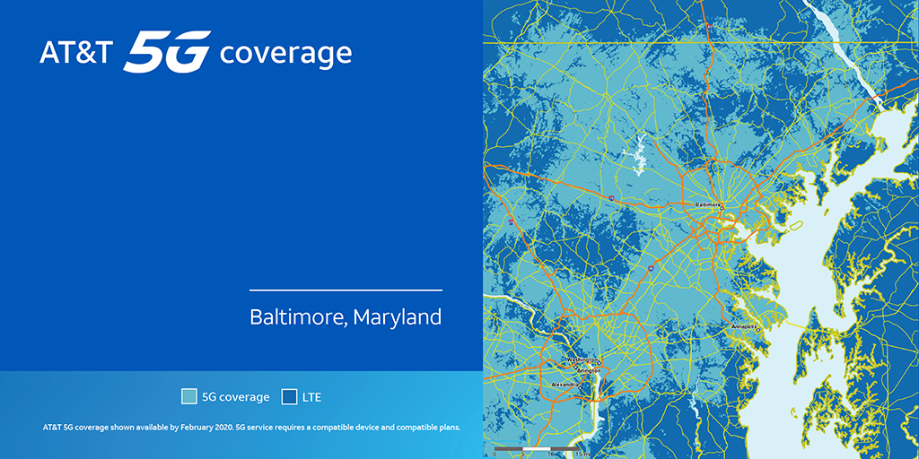 Consumers in #DC and #Baltimore can now experience #LifewithATT5G.  For details: go.att.com/57a01d68