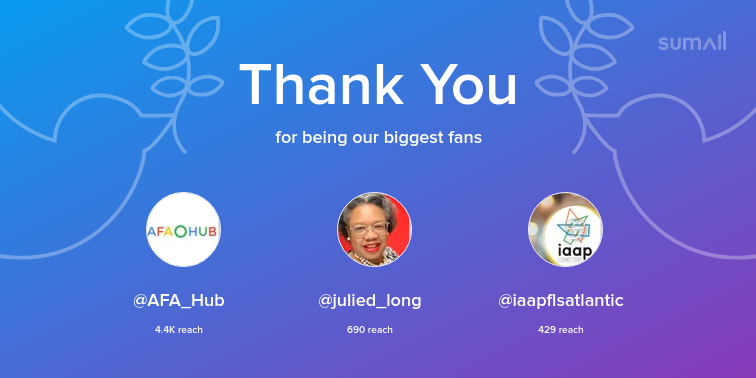IaapSnoking's tweet photo. #RT @iaap: Our biggest fans this week: AFA_Hub, julied_long, iaapflsatlantic. Thank you! via https://t.co/1MROPvdzL2 https://t.co/CMNfsch1Wq