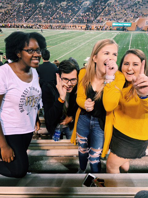 hannah6351's tweet photo. cheering on my deacs today! lets bring home another ring! 🎳 #beatMichiganstate https://t.co/hF4CqfMyP3