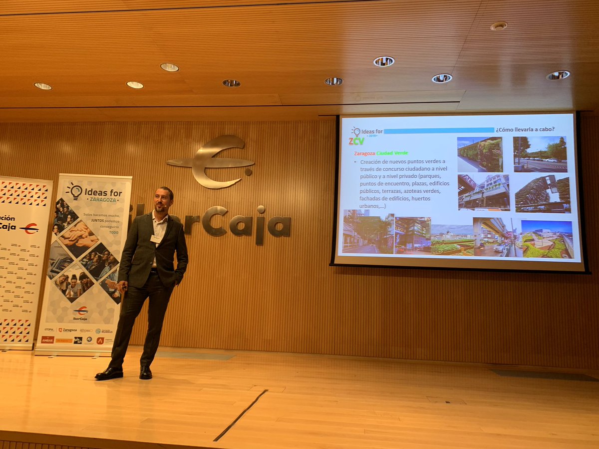 Carlos viene desde Alemania para contarnos una idea basada en iniciativas ya proyectadas en China y África cuyo objetivo sería convertir a Zaragoza en una Ciudad Verde a través de concursos en los que participen los ciudadanos #ideasfor #Zaragoza #sostenibilidad 💚