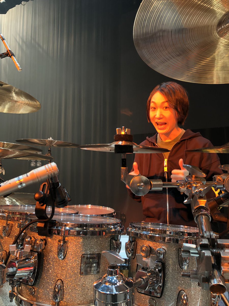 Yamahadrums_jp's tweet photo. ドラマーの青山英樹さんです〜 #青山英樹 #fp9c #hexrack https://t.co/Nowj4pzP2c