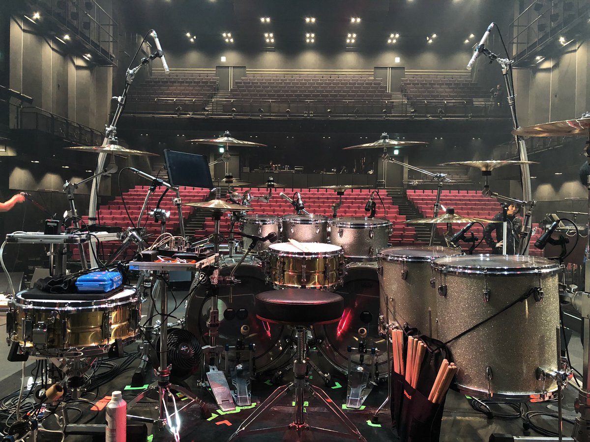 Yamahadrums_jp's tweet photo. ドラマーの青山英樹さんです〜 #青山英樹 #fp9c #hexrack https://t.co/Nowj4pzP2c