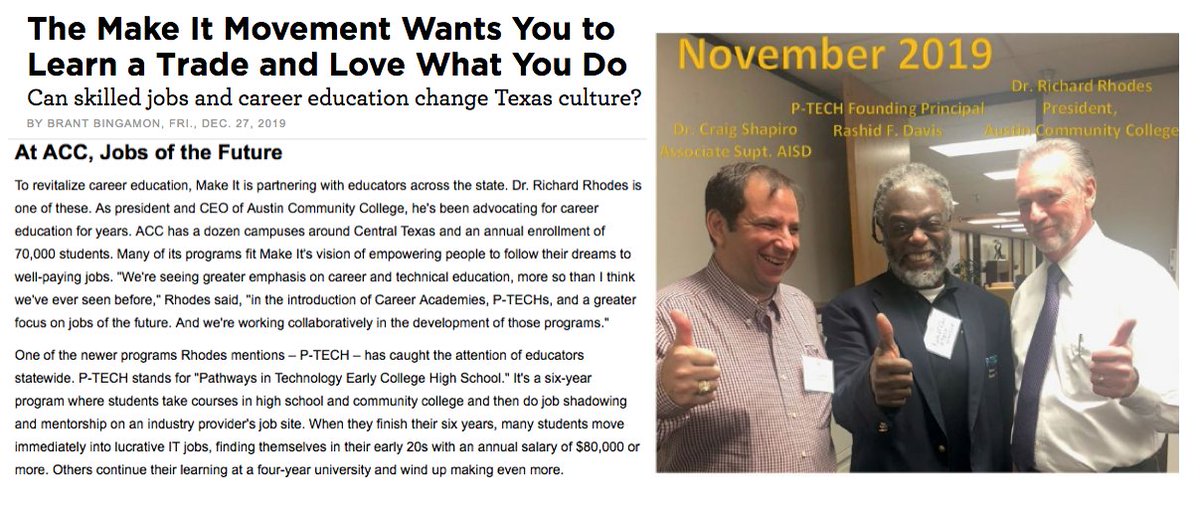 The Make It Movement Wants You to Learn a Trade and Love What You Do austinchronicle.com/news/2019-12-2… via @austinchronicle @AustinChamber @AustinISD @craigsshapiro @rashidfdavis #FridayMotivation #FridayFeeling #FridayThoughts @PTECHNETWORK #weareptech