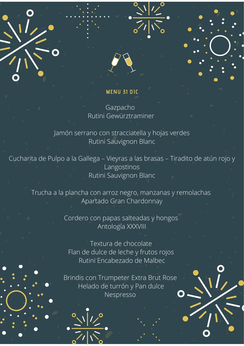 Menu 31 Dic