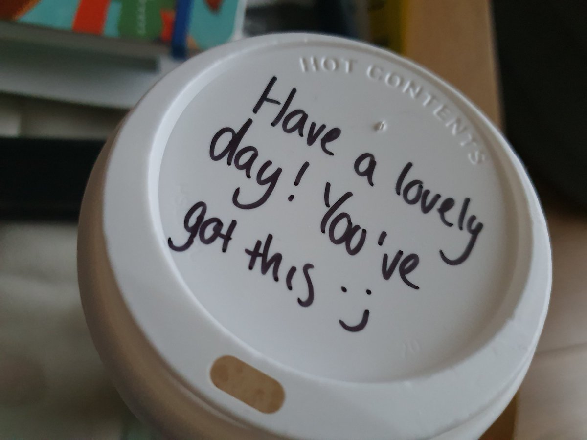mommab2km's tweet photo. When you're having a bad day and your daughter is having a meltdown in the middle of the drive thru, this managed put a huge smile on my face. Thank you Toni @StarbucksUK #Drakehouse https://t.co/3KjVGtOMVv