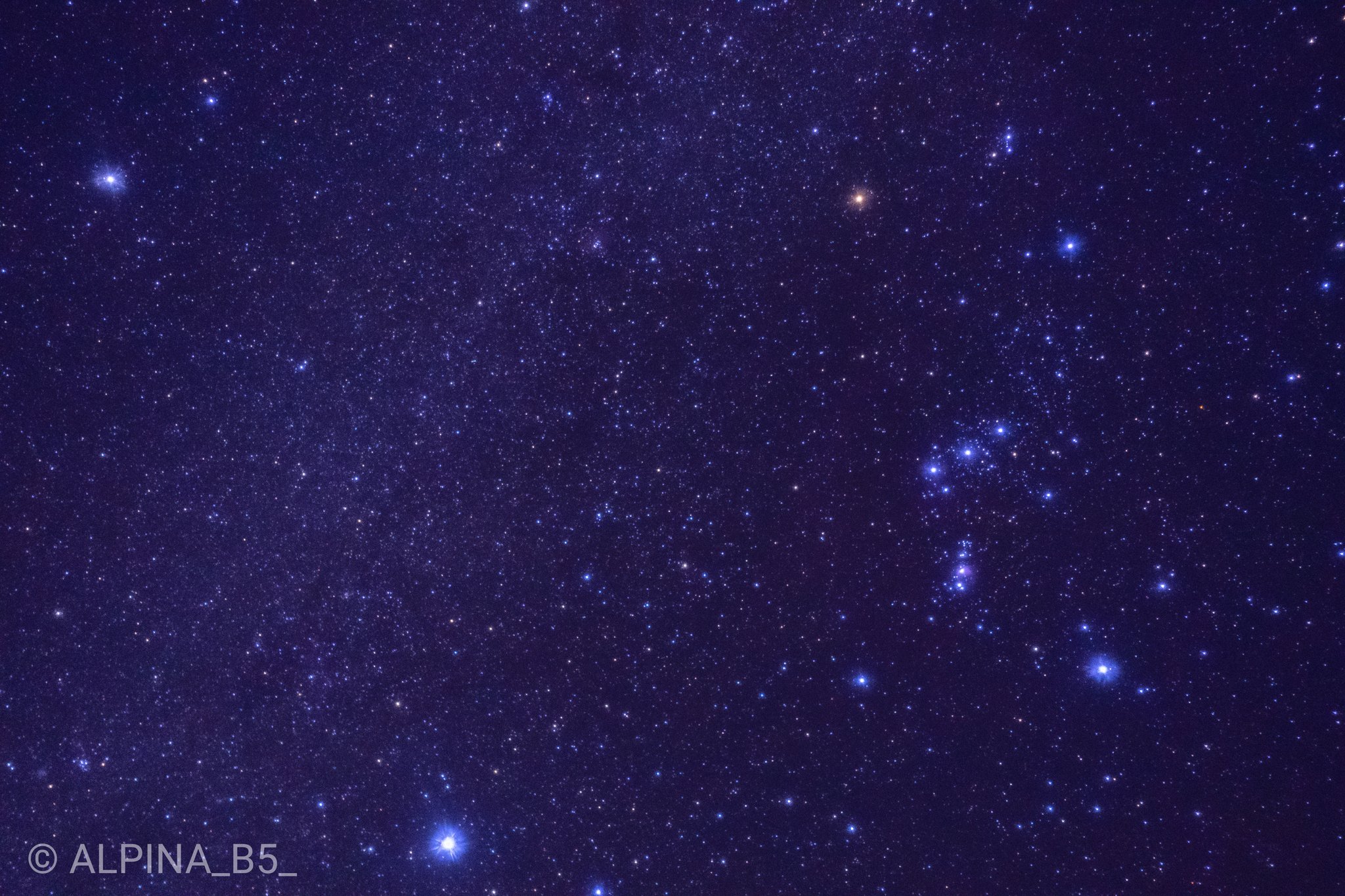 あららぎ 家の前から見る星空がきれいすぎるんだが Photography オリオン座 冬の大三角 T Co Kvthlu9gof Twitter