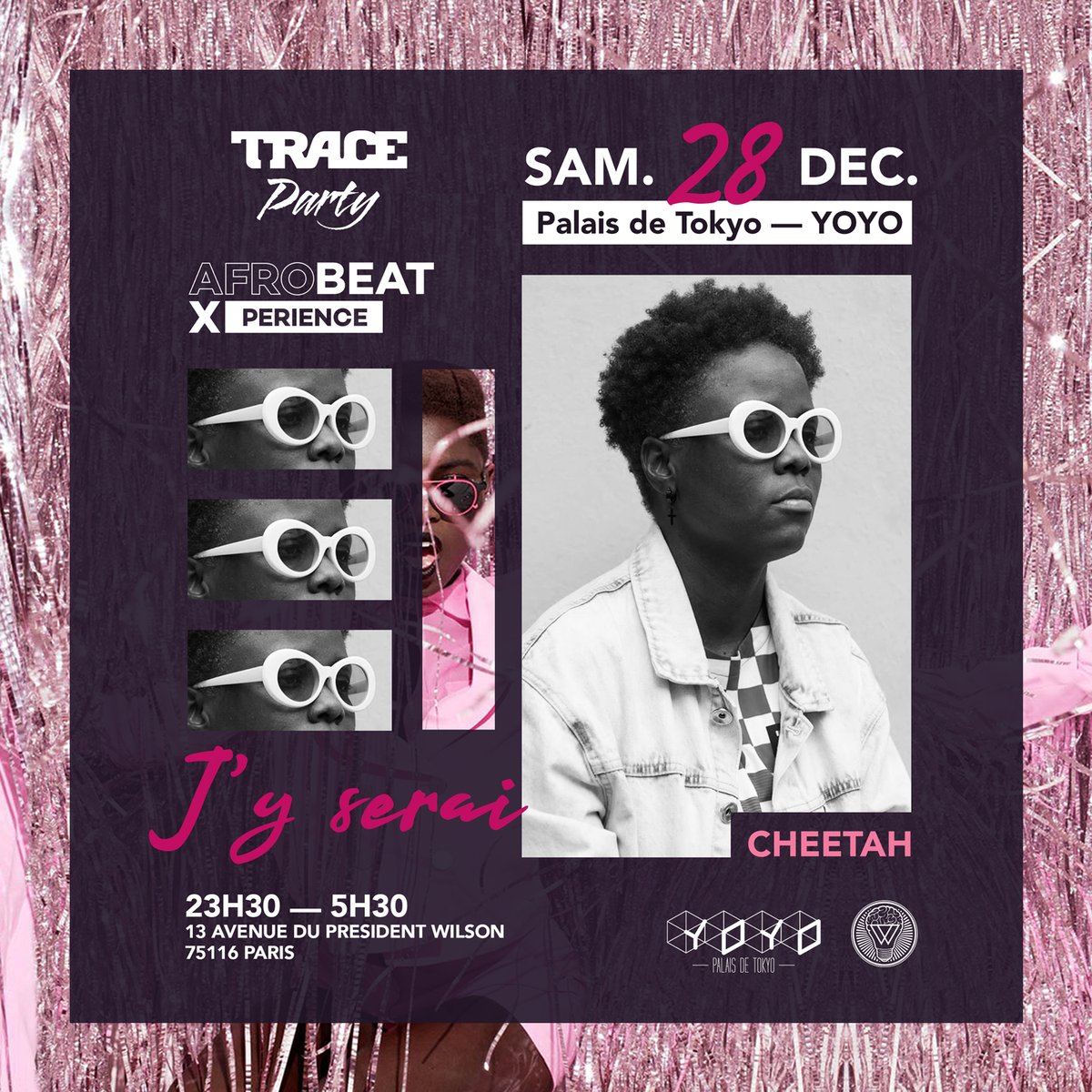 trace_france's tweet photo. @Cheetah369 #DjGameOn et #JessyLA sont les trois DJs qui vous enjailleront demain à la soirée Trace Afrobeat Xperience au Palais de Tokyo à partir de 23h!
😍Pour chopper vos places c'est par ici 💃🔥➡️https://t.co/4cxaL4DKaY https://t.co/nnyuDvmSAE
