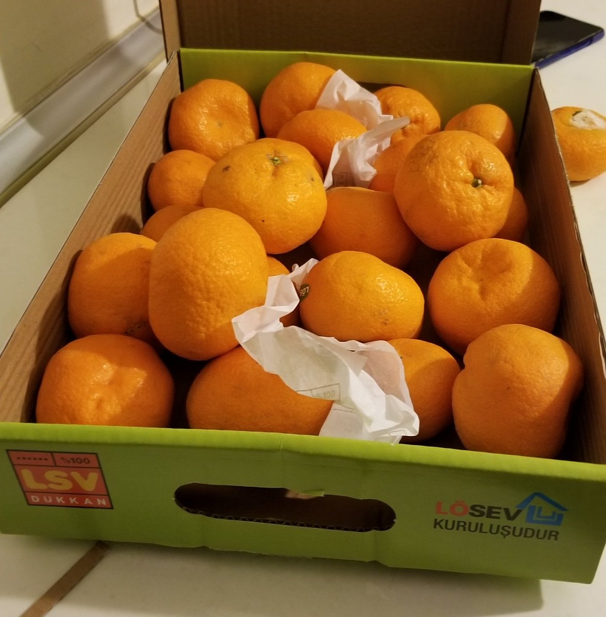 Doğal mandalinalarimiz ulaştı <a href="/losev1998/">LÖSEV</a> lezzetli ve katkısız. 😍