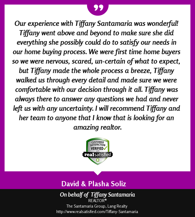 RealEstateTSG's tweet image. I’m sincerely honored by clients like this. realsatisfied.com/Tiffany-Santam… via @realsatisfied