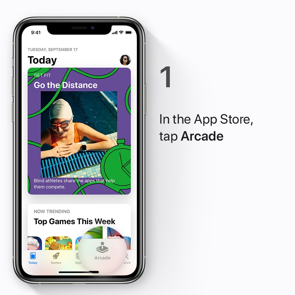 Step 1: In the App Store, tap Arcade