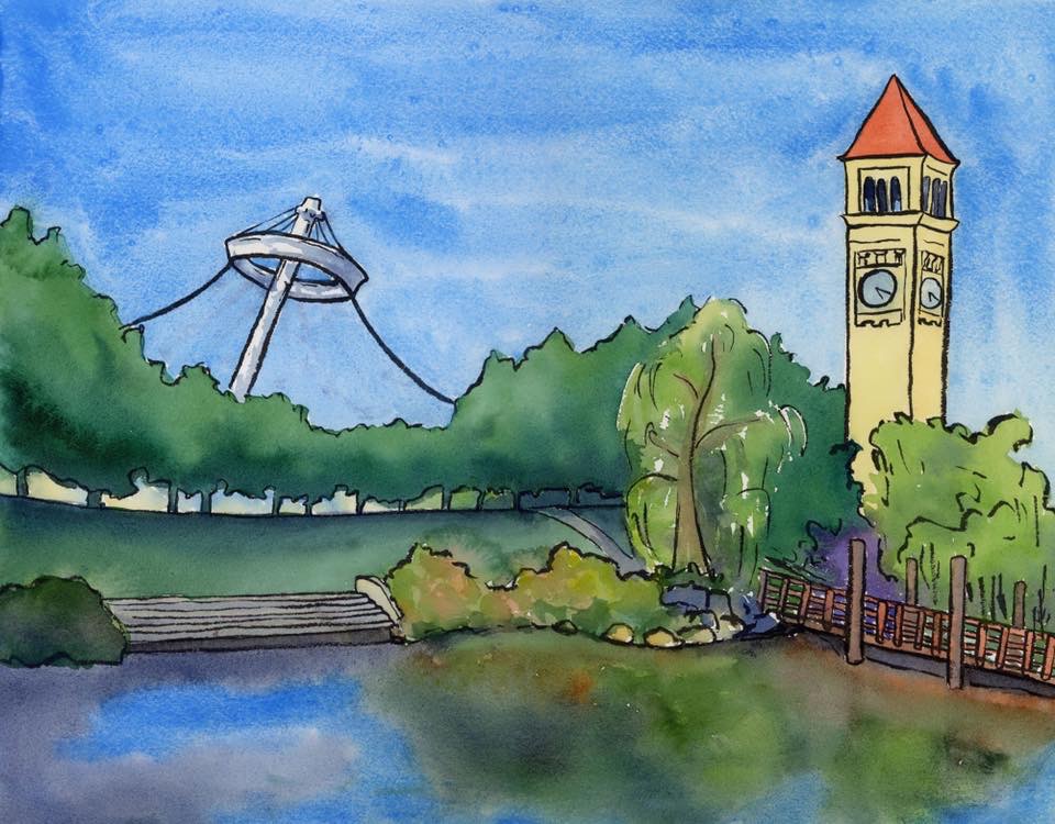 AvistaUtilities's tweet photo. Megan Perkins is an #artist and #teacher living in the Inland Northwest. You’ll find these #paintings and more on her Artist’s Eye on #Spokane Facebook page. https://t.co/vcsHPCP0ng https://t.co/G3qz1t1zox